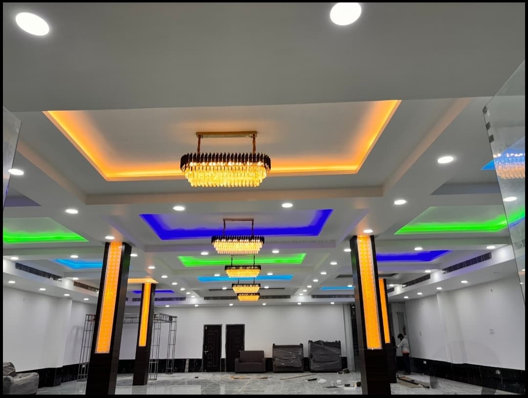 Hall Interior & Chandeliers